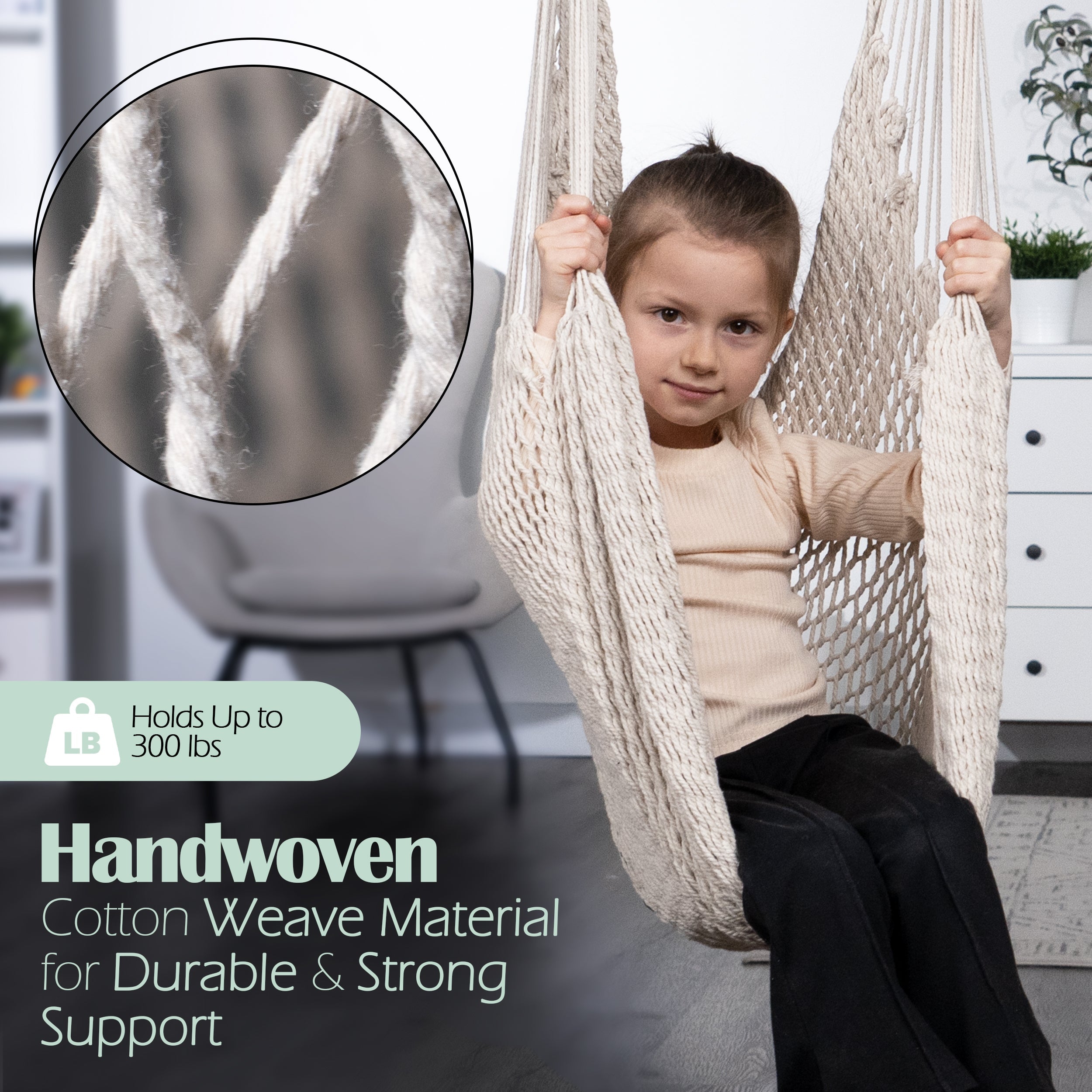 Therapist-Designed Handwoven Cotton Sensory Swing