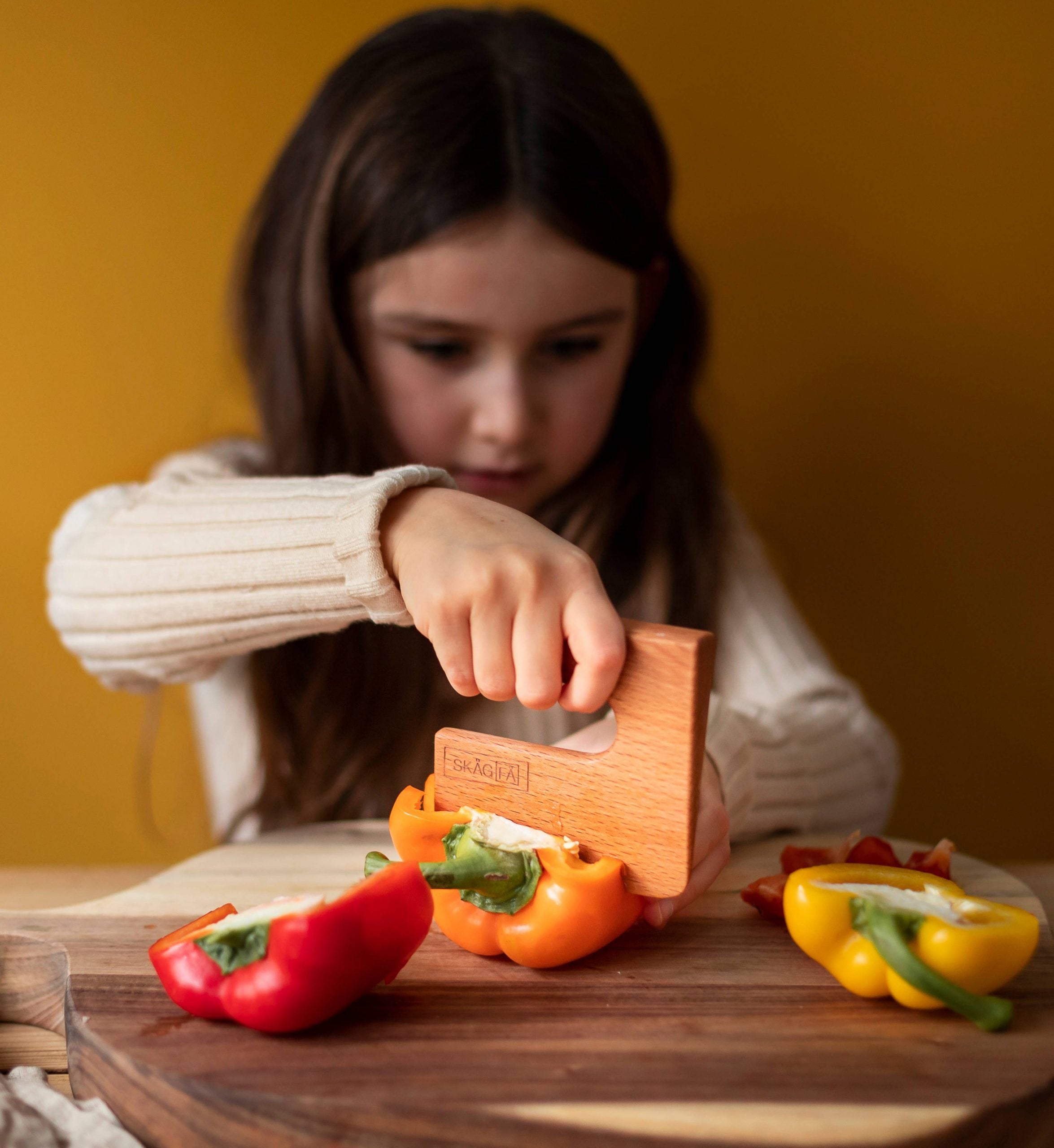 Kids Wooden Montessori Slicing Tool