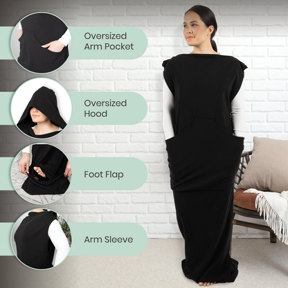 Wearable Compression Blanket Hoodie for Sensory Issues, ADHD, Autism, and Anxiety