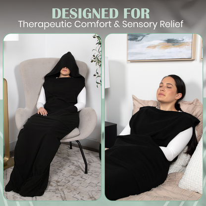 Wearable Compression Blanket Hoodie for Sensory Issues, ADHD, Autism, and Anxiety