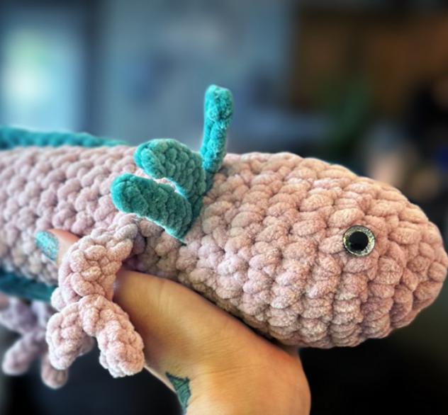 Crochet Weighted Axolotl