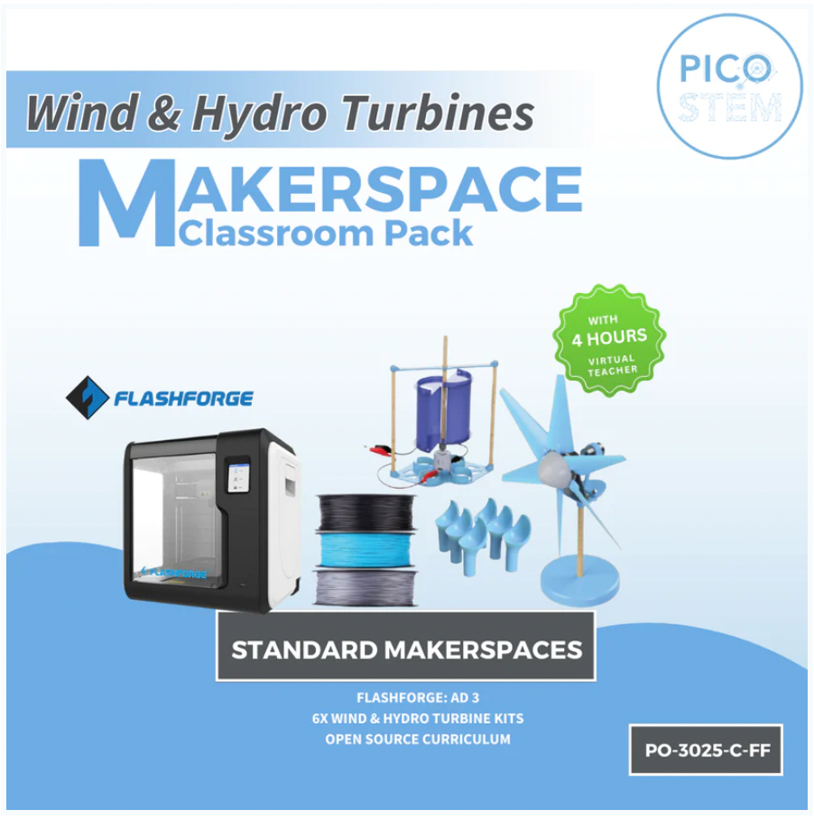 Wind & Hydro Turbines FlashForge Curriculum Program