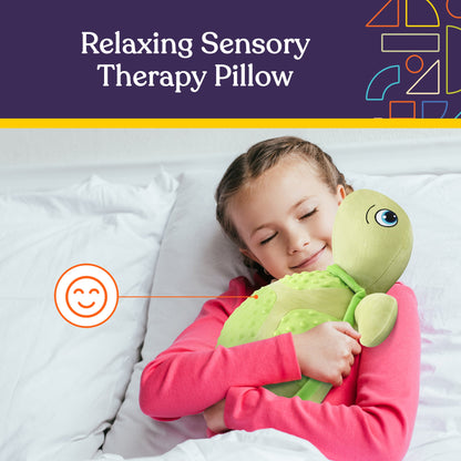 Sensory Vibrating Pillow-Turtle with Music and Voice Recording