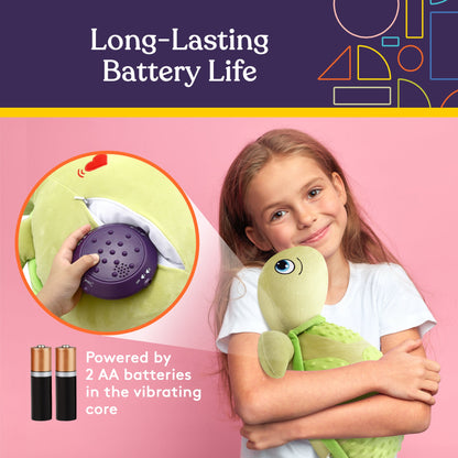 Sensory Vibrating Pillow-Turtle with Music and Voice Recording