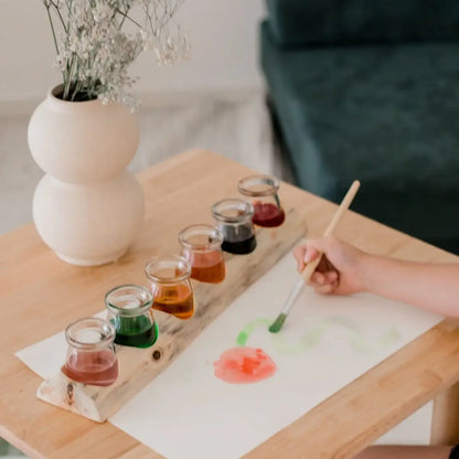 Wooden Paint Pot Holder