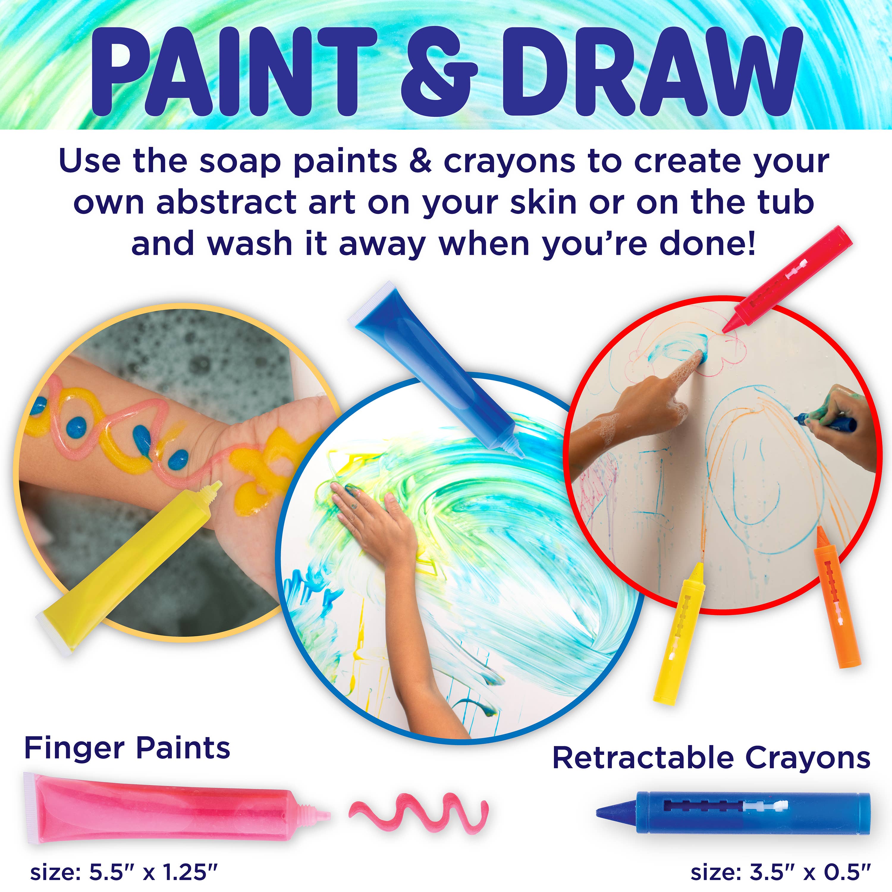 Soap Noodles Bath Art Studio Bathtime Activity Kit