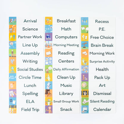 Visual Schedule Tiles for Classrooms