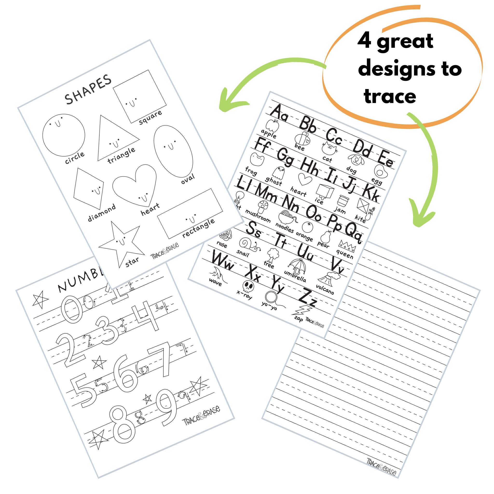 Trace Erase Smart Start Drawing Set