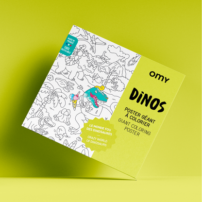 Giant Prehistoric Coloring Poster