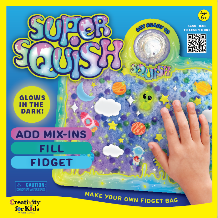 DIY Super Squish Fidget Bag Craft Kit: Glow in the Dark