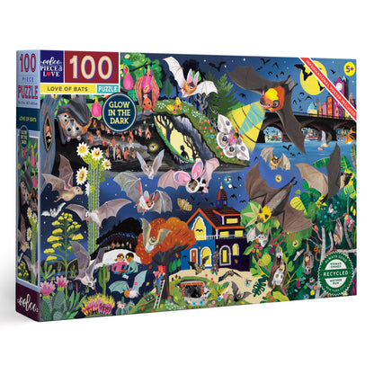 Love of Bats 100pc Glow in the Dark Puzzle