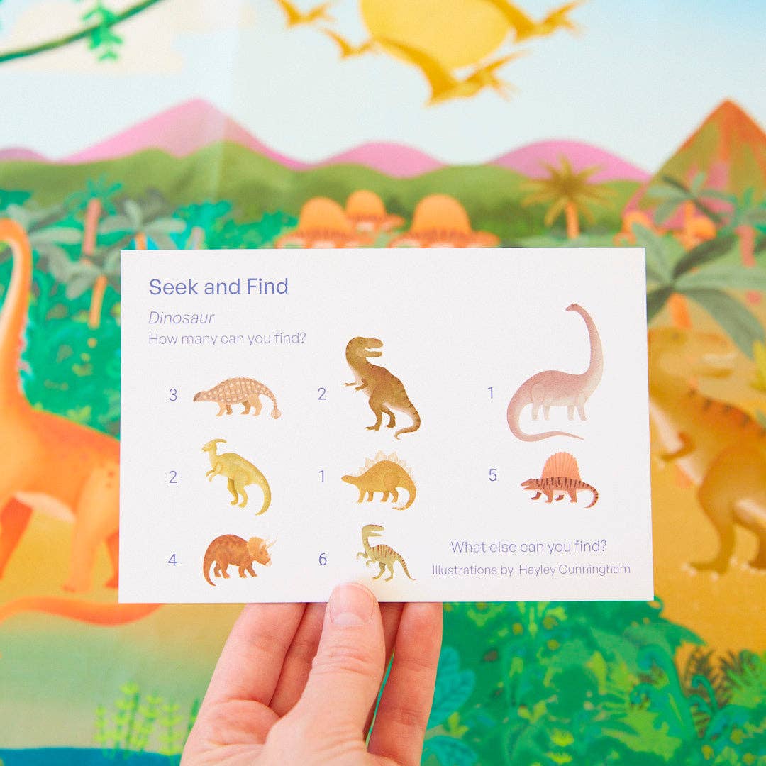 Dinosaur Land Seek & Find Playsilk