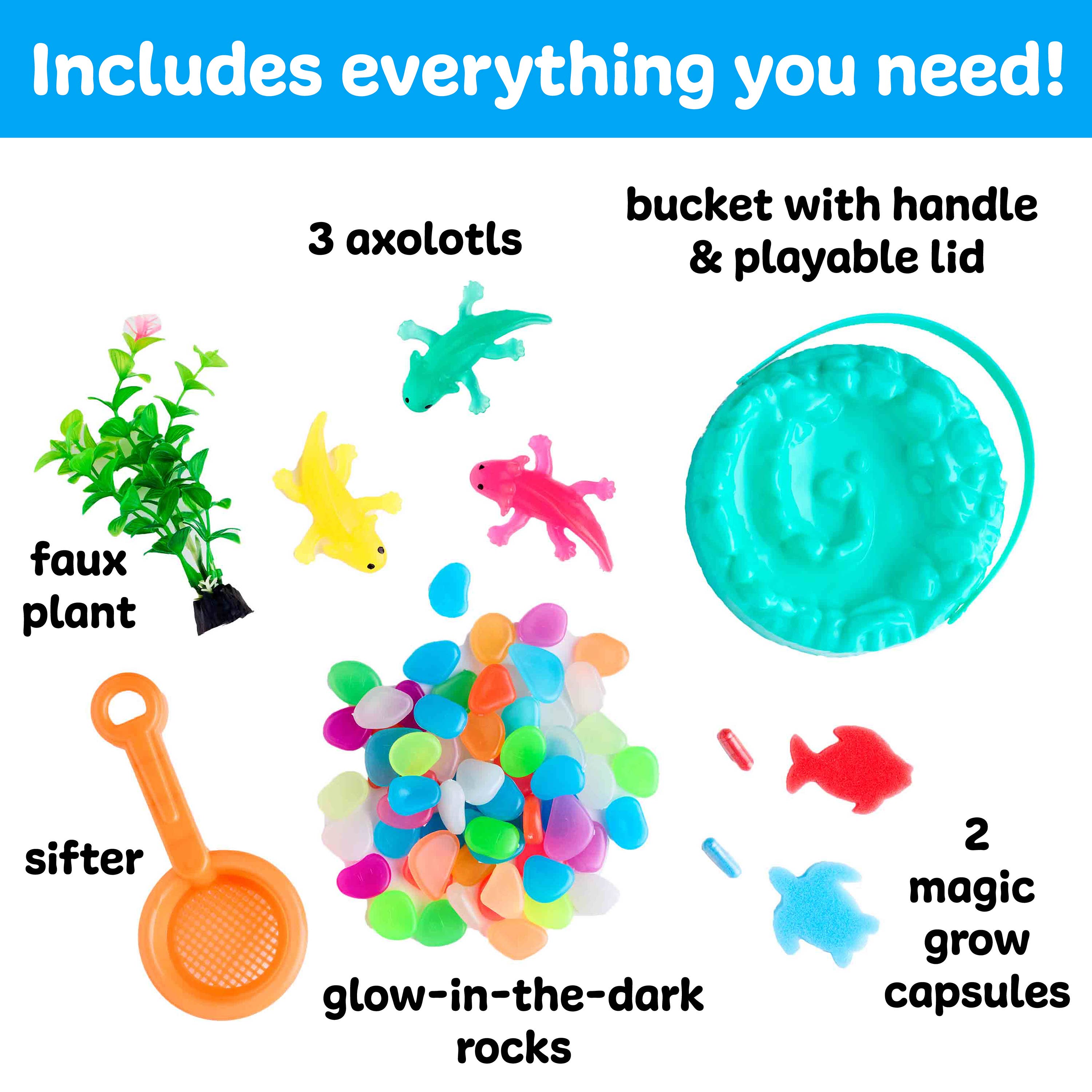 Sensory Adventure Water Play Axolotls: Bucket of Fun