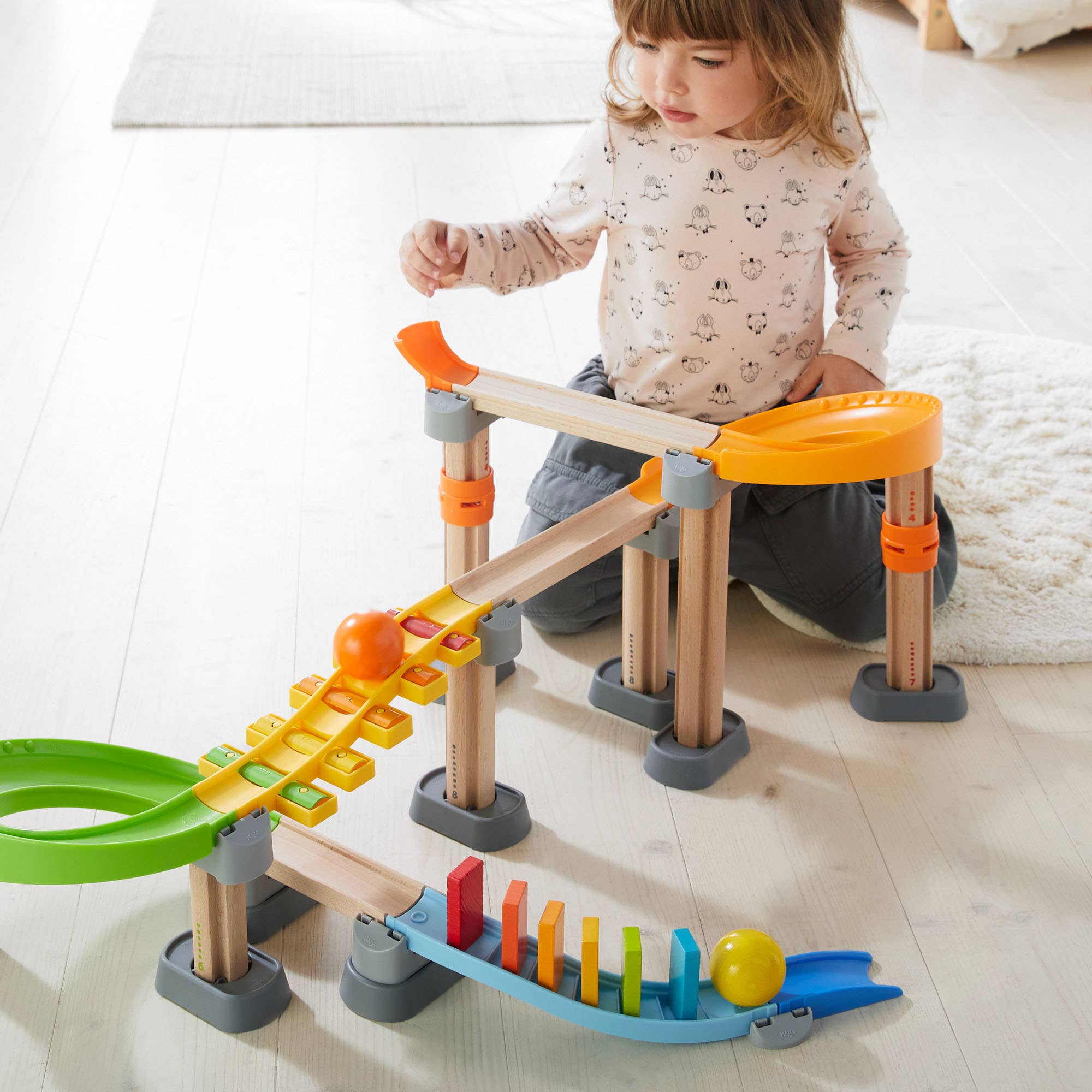 Kullerbu Melody Dominoes Set - Musical Wooden Ball Track