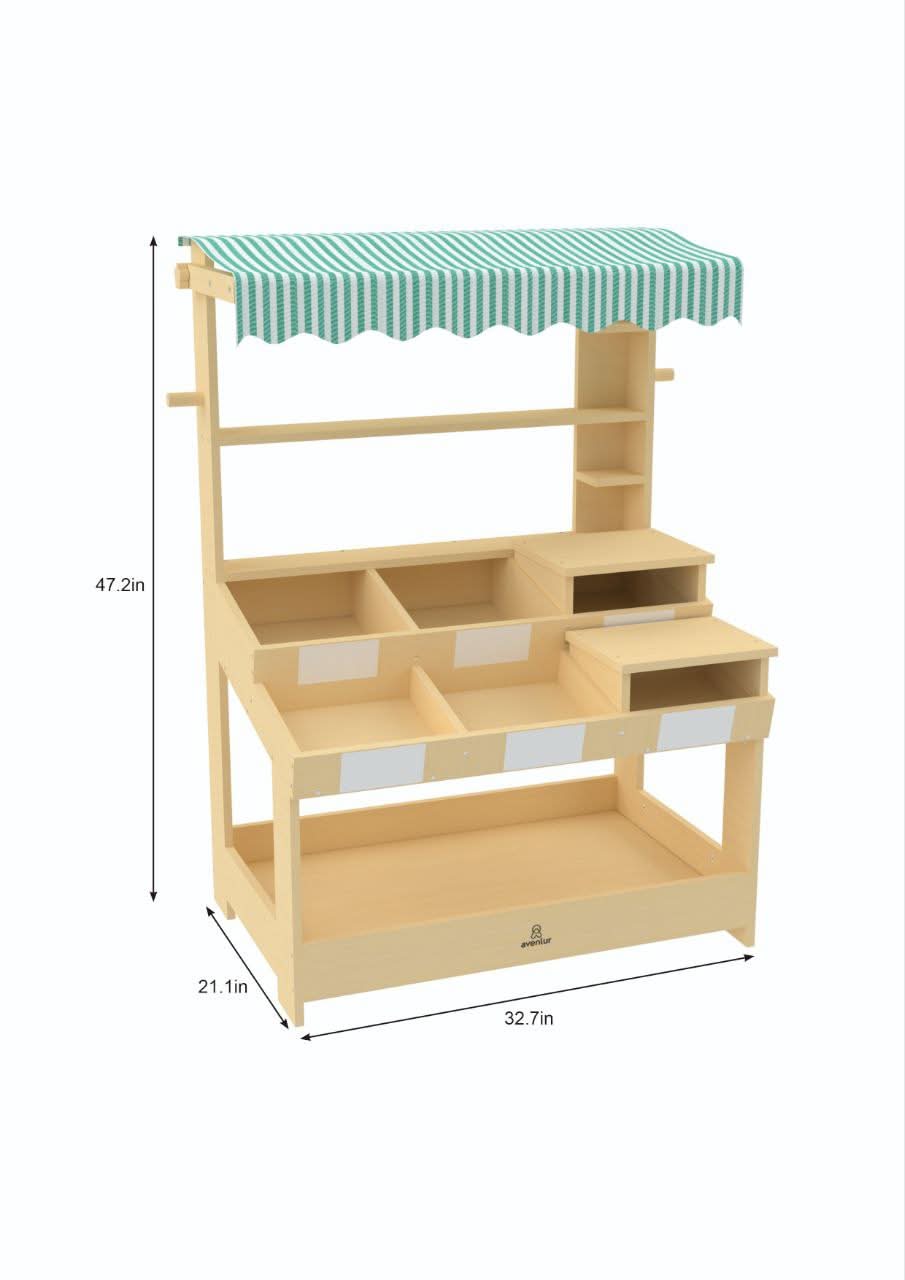 Cypress Wooden Market Stand